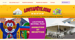 Desktop Screenshot of loutafete.com